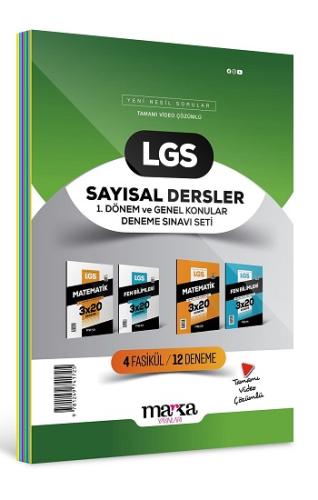 2024 LGS Sayısal Dersler 1. Dönem ve Genel Konular Deneme Sınavı Seti 