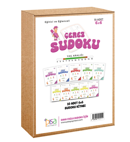 6x6 Eğitici ve Eğlenceli 10 Adet Çerez Sudoku Set