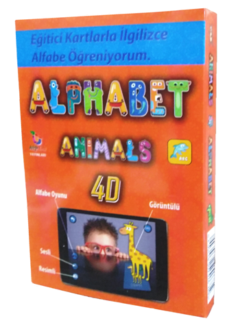 Alphabet Animals 4D - Eğitici Kartlarla İngilizce Alfabe Öğreniyorum