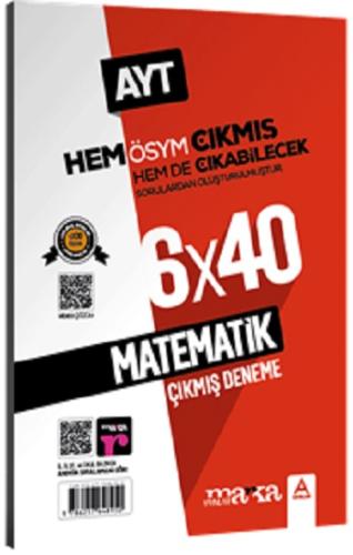 AYT Matematik ÖSYM Çıkmış ve Çıkabilecek Sorulardan Oluşturulmuş 6 Den