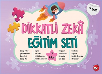 Dikkatli Zeka Eğitim Seti 3. Kitap (4 Yaş)