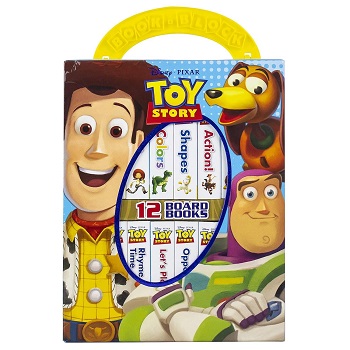 Disney: My First Library 12 Board Books- Toy Story Woody, Buzz Lightye