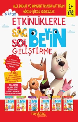 Etkinliklerle Sağ Beyin Sol Beyin Geliştirme (2+ Yaş) 6'lı Set