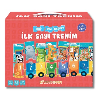 İlk Sayı Trenim - Cırt Cırtlı Yapboz ve Kitap Seti