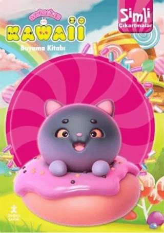 Kawaii Simli Çıkartmalı Boyama Kitabı