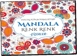 Mandala Renk Renk Çiçekler