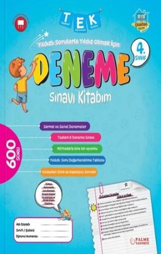 Palme Yayınevi 4. Sınıf Tek Deneme Sınavı Kitabım