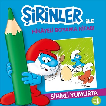 Şirinler İle Hikaye Boyama Kitabı - Sihirli Yumurta