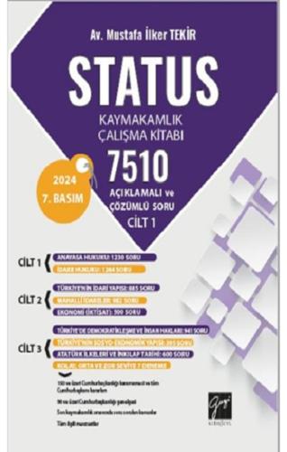 Status Kaymakamlık Çalışma Kitabı 7510 Açıklamalı Ve Çözümlü Soru Cilt